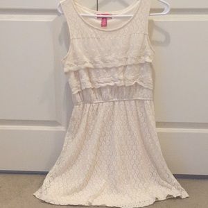 NEW cream dress with lace detailing